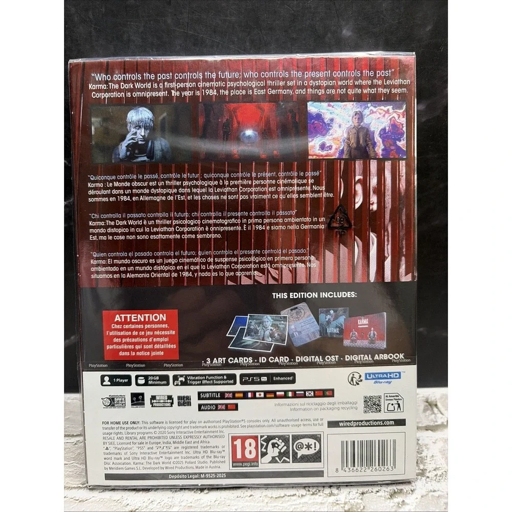KARMA The Dark World - Limited Edition Playstation 5 - Brand New Sealed - PAL